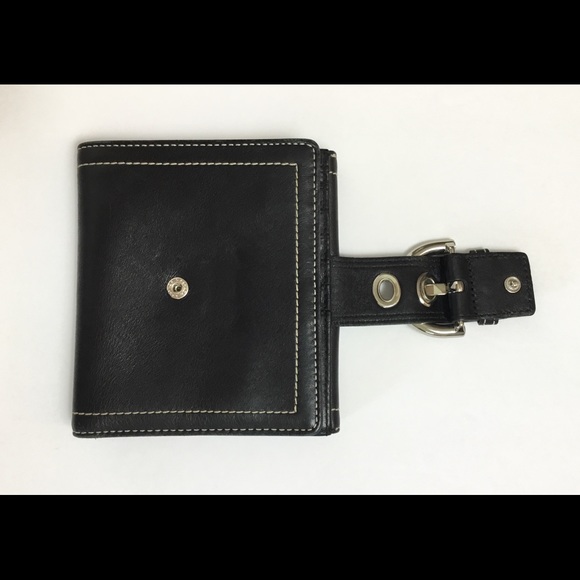 COACH Tri-Fold Leather Wallet Unisex - Picture 4 of 5